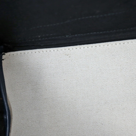 Balenciaga Blue Small Cabas Tote Bag Canvas Black - Picture 14 of 16